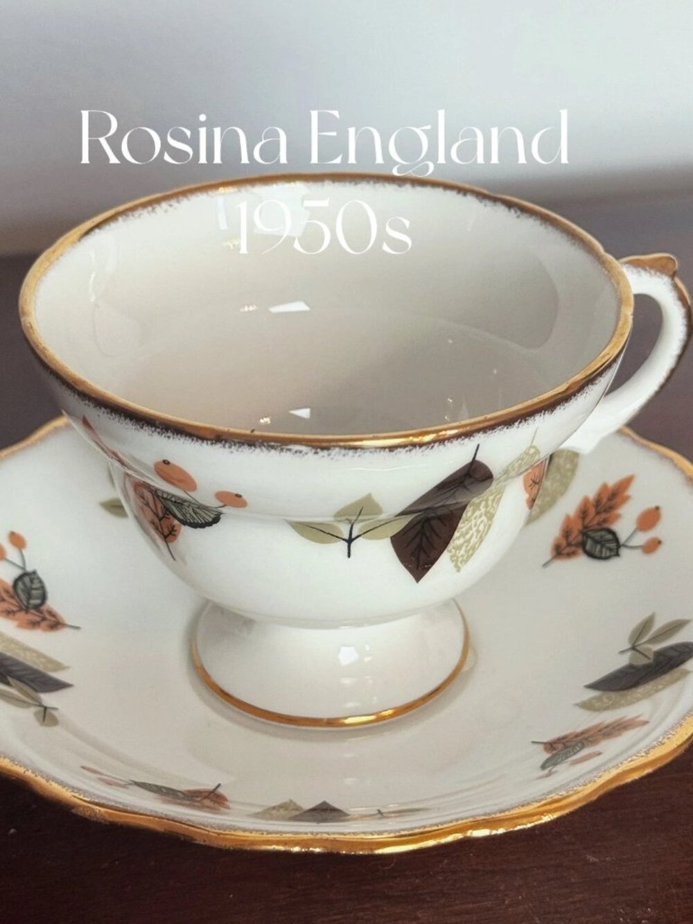 Rosina Floral Fine Bone China Teacup Saucer